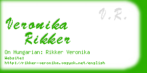 veronika rikker business card